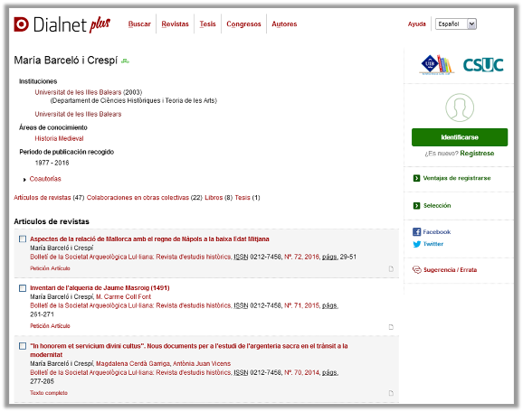 Perfil d'autor ORCID