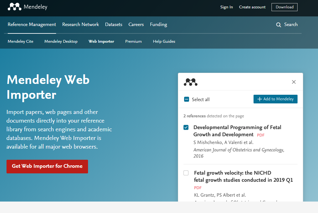 Web importer Chrome