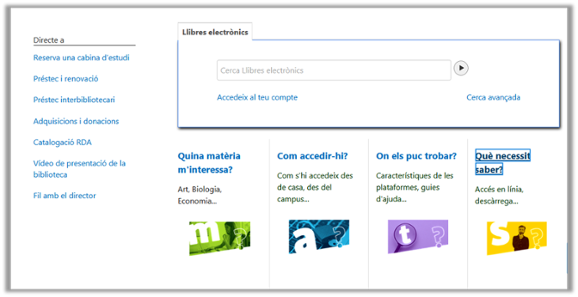 Accedir als llibres