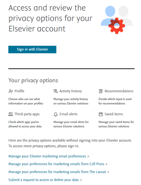 Per on començar_privacitat Elsevier