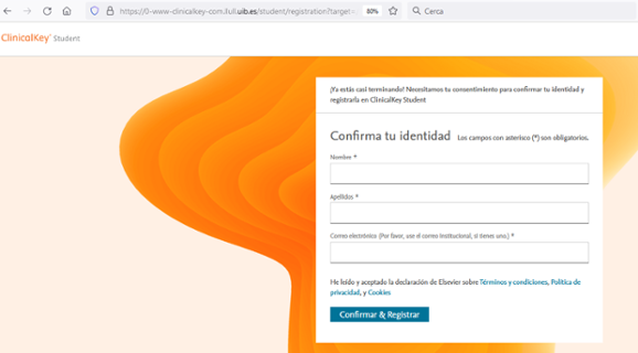 Registre Clinicalkey