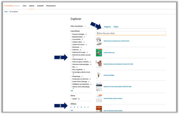 Trobar informació ClinicalKey