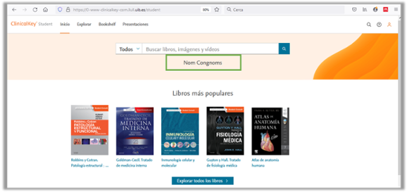 Trobar informació ClinicalKey