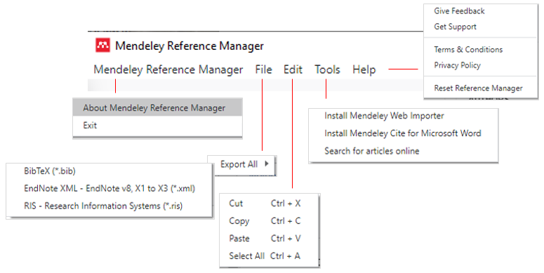 Les versions_Mendeley_RM opcions