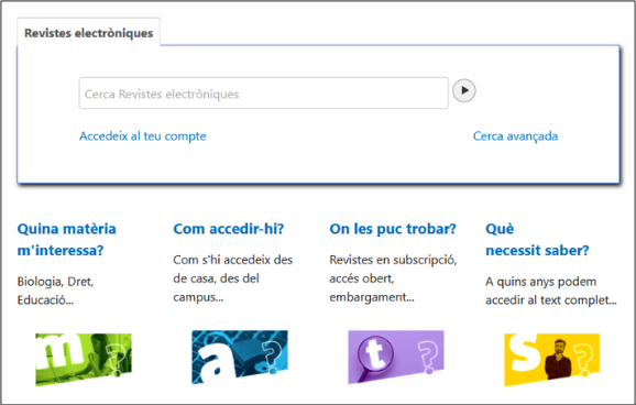 Pàgina de revistes electròniques