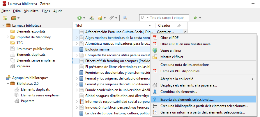 compte zotero