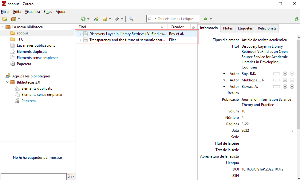 scopus zotero
