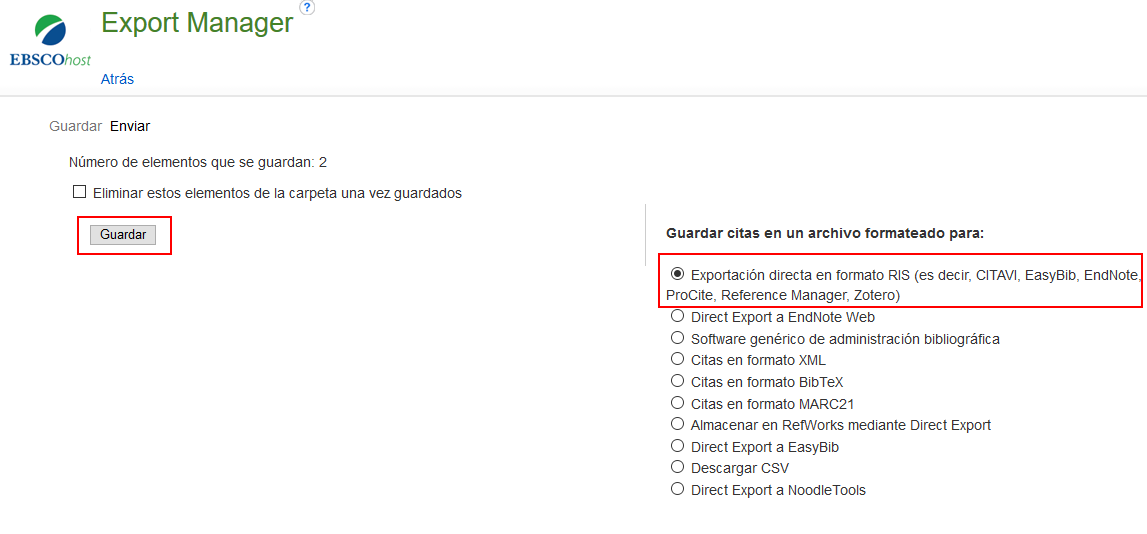 ebsco zotero