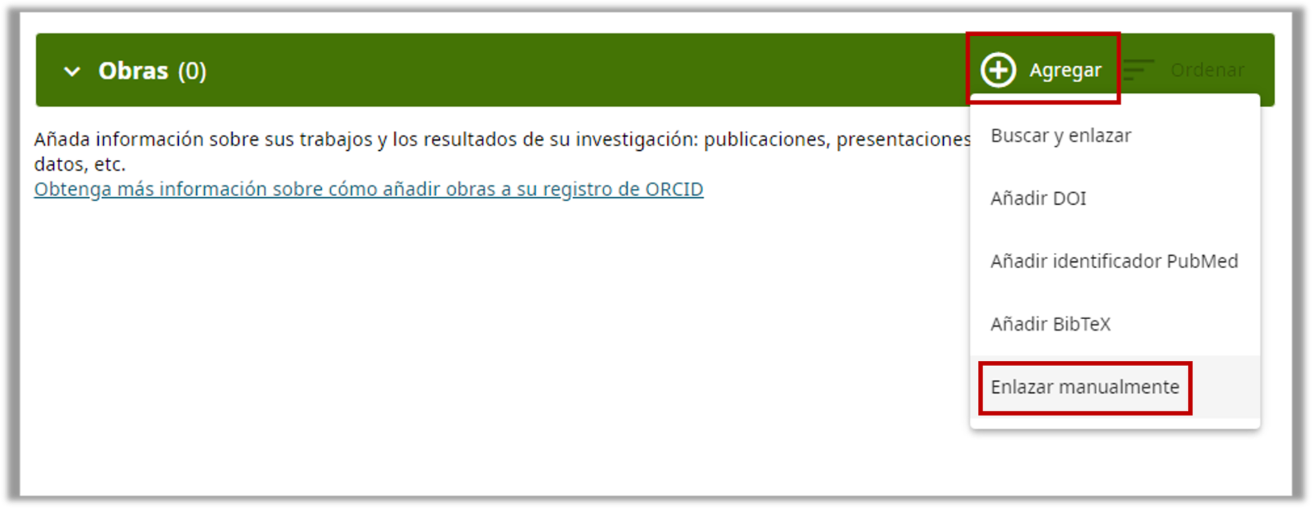 Orcid_Afegir publicacions manualment