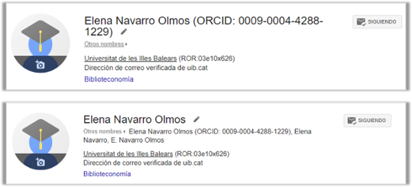 Google Scholar compte orcid
