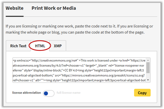 CC HTML